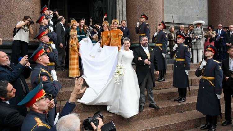 Свадьба в Исаакиевском соборе Георгия Романова