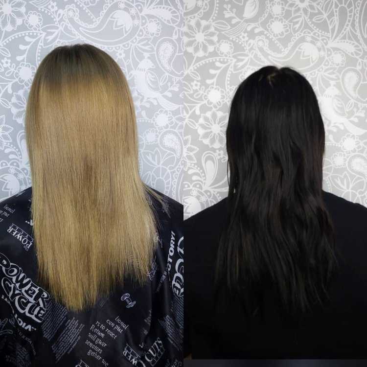 Из черного в блонд