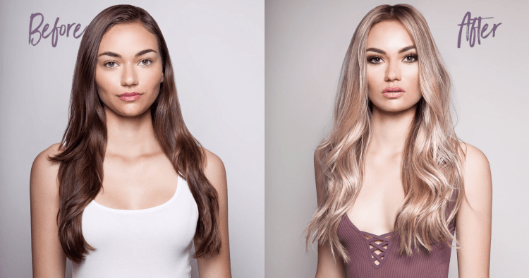 Из шатенки в блондинку