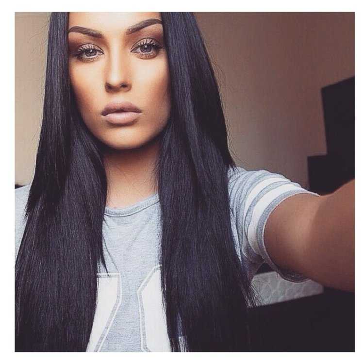 Натуральный черный цвет волос