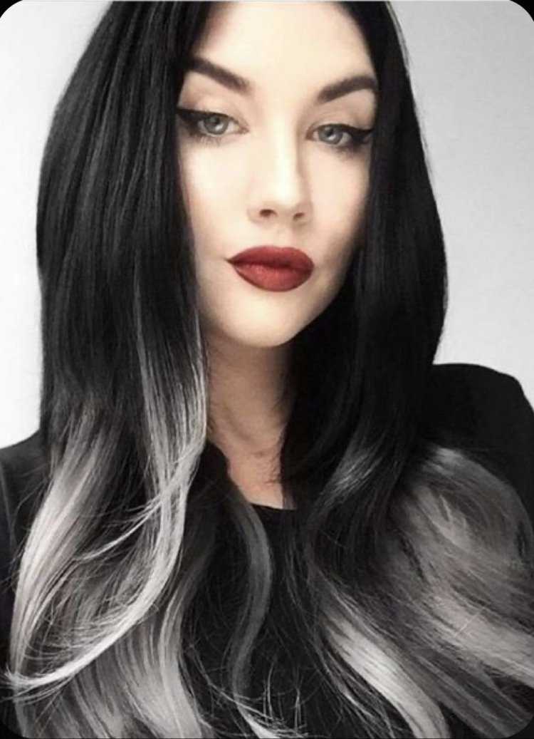 Омбре та чепнвее волосы