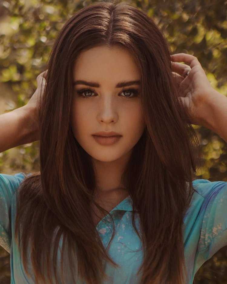 Каштановые волосы у девушек