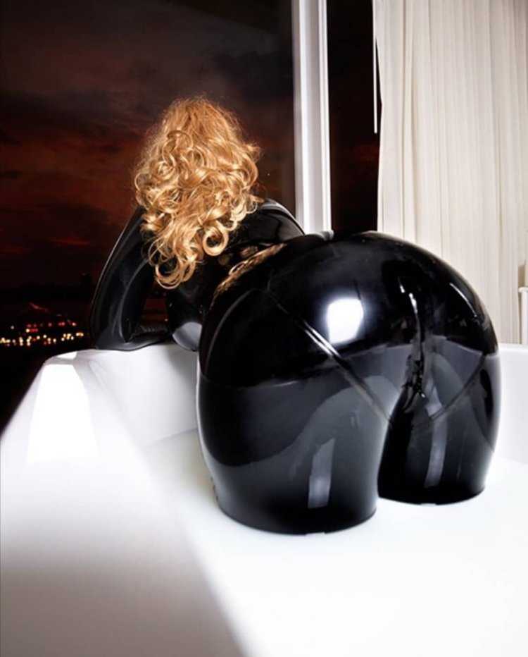 Kataxenna kova latex-Catsuit