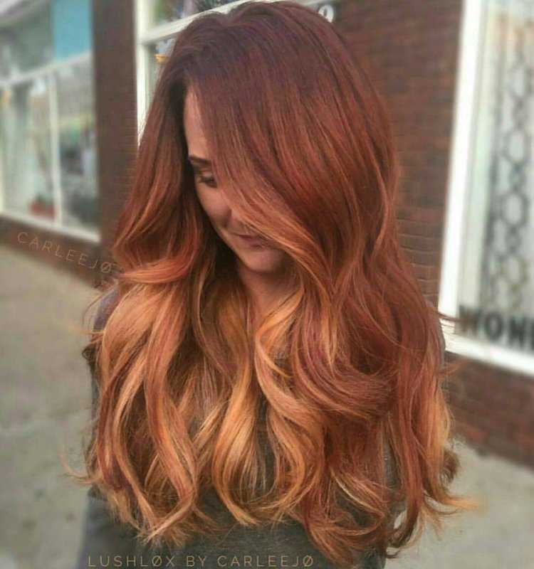 Шатуш балаяж рыжий