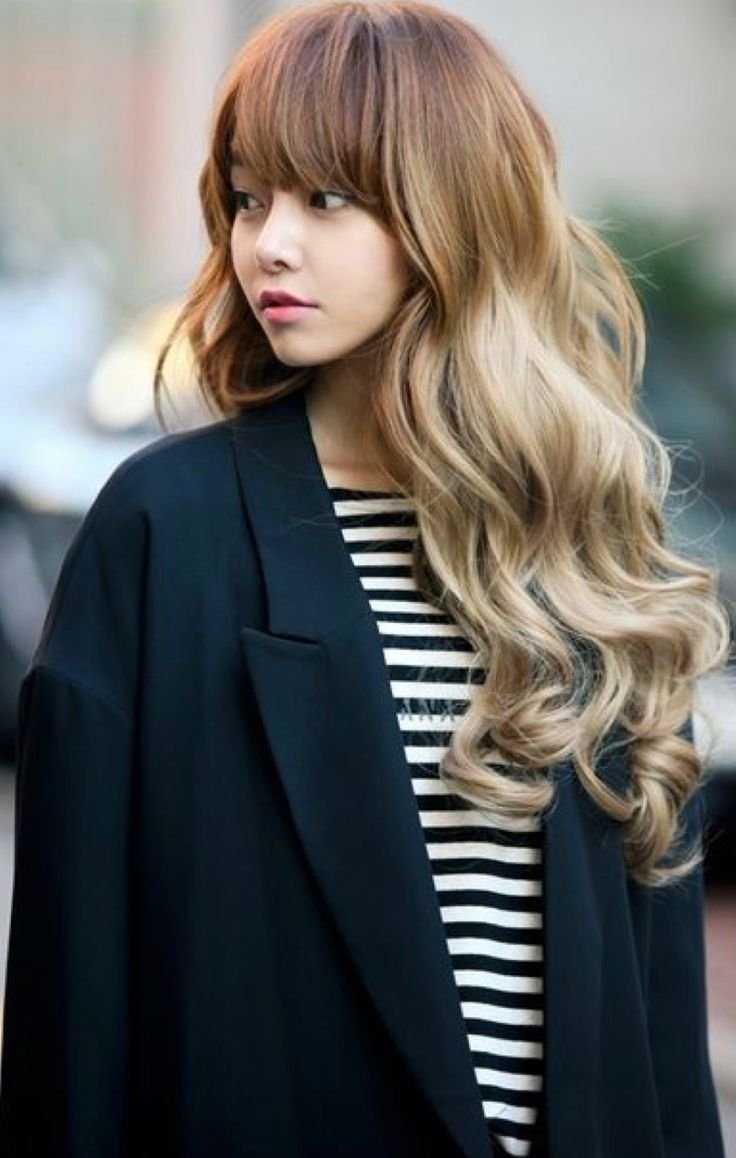 Окрашивание волос кореянки