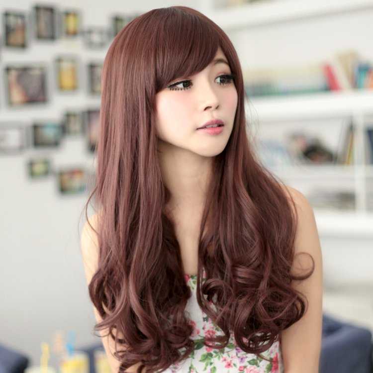 Кореянки с каштановыми волосами