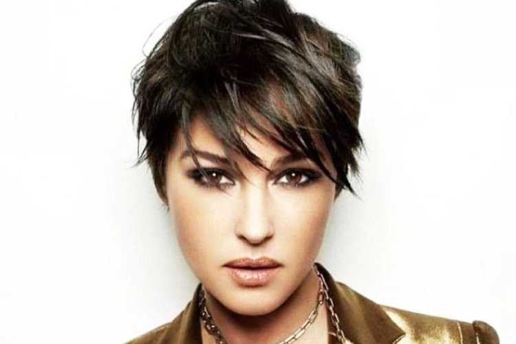 Моника Белуччи с короткой стрижкой