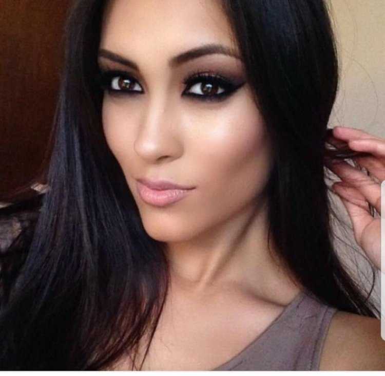 Макияж для черных глаз