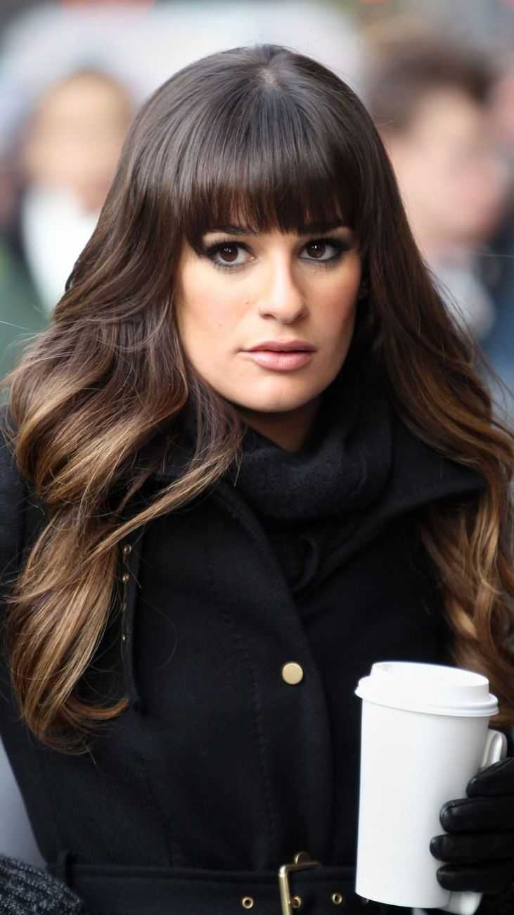 Леа Мишель челка