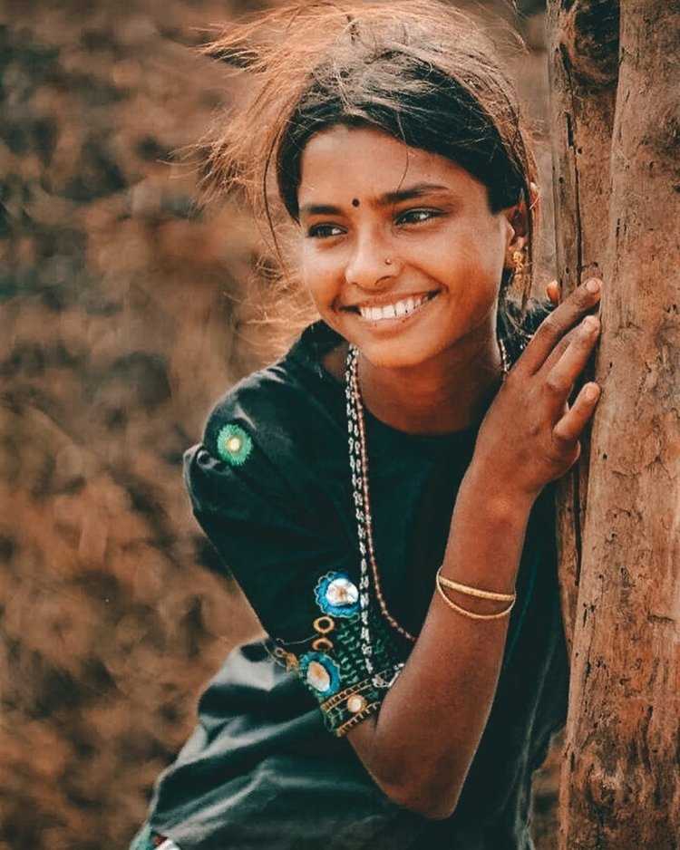 Смуглая индианка