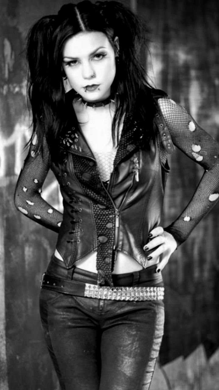 Панк гот девушка фотосессия