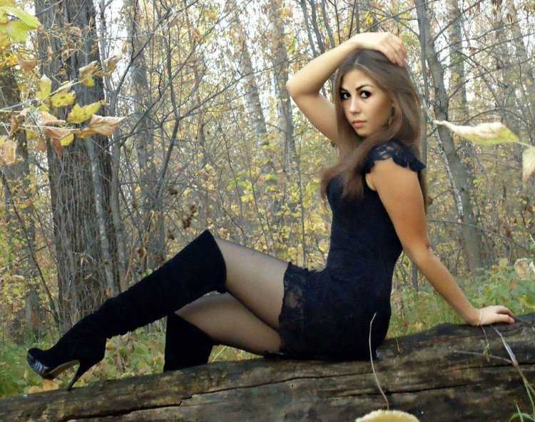 Красивые русские девушки в колготках