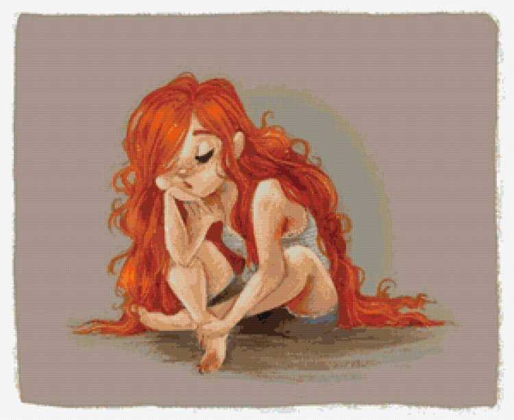 Рыжая девушка и брюнетка31