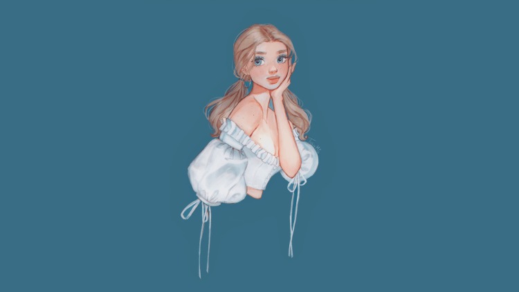 Картинки на рабочий стол девушки мультяшные