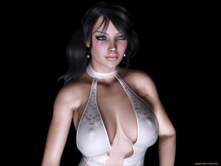 3д обои девушки