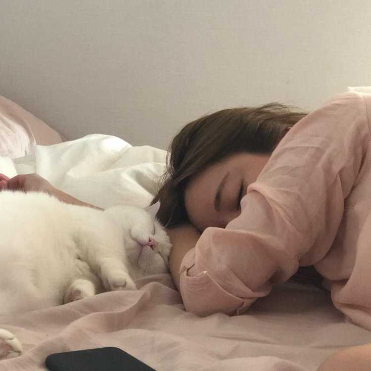 Девушка спит