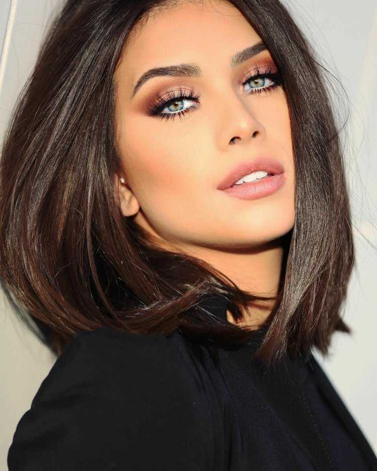 Макияж для брюнеток с зелеными глазами