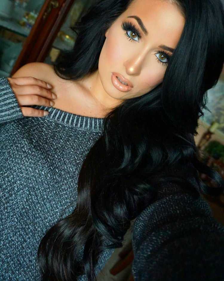 Роскошные черные волосы