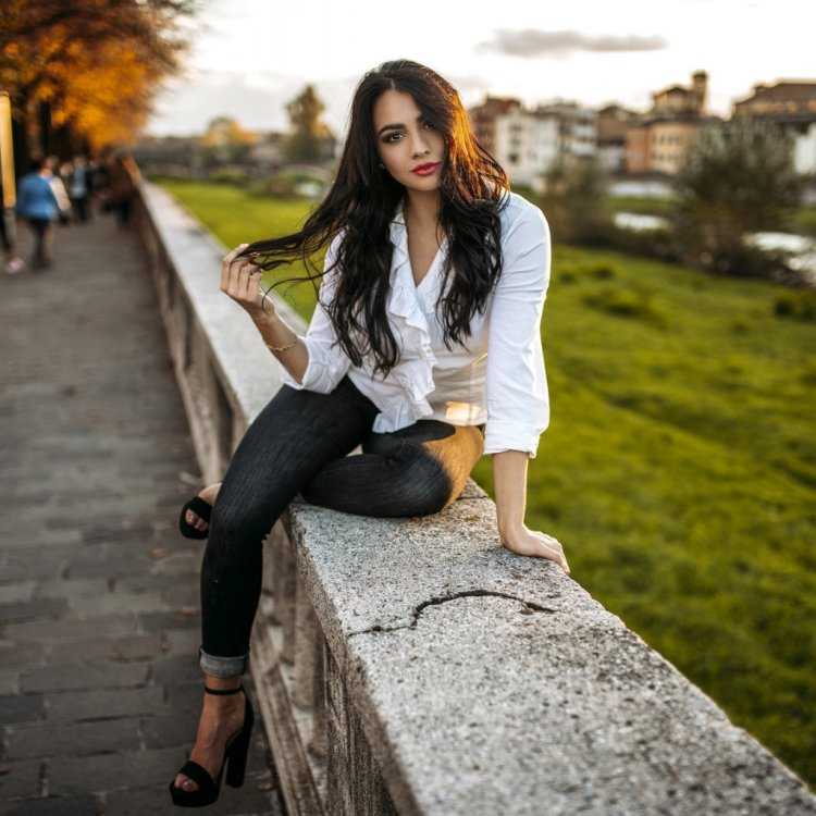 Брюнетки на улице не модели