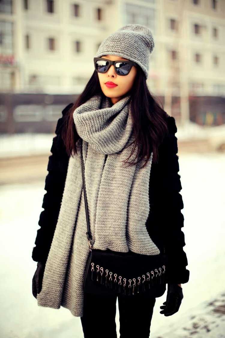 Зимний образ для девушки