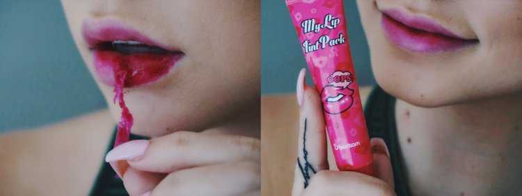 Тинт для губ который снимается