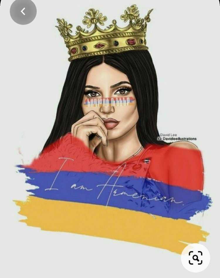 Армянская девушка рисунок
