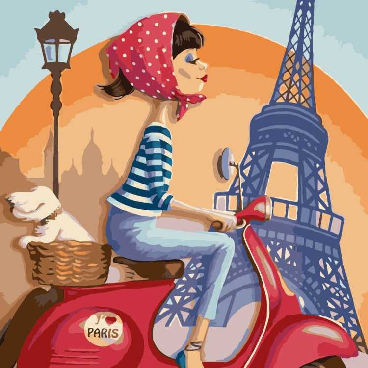 Парижанка иллюстрация