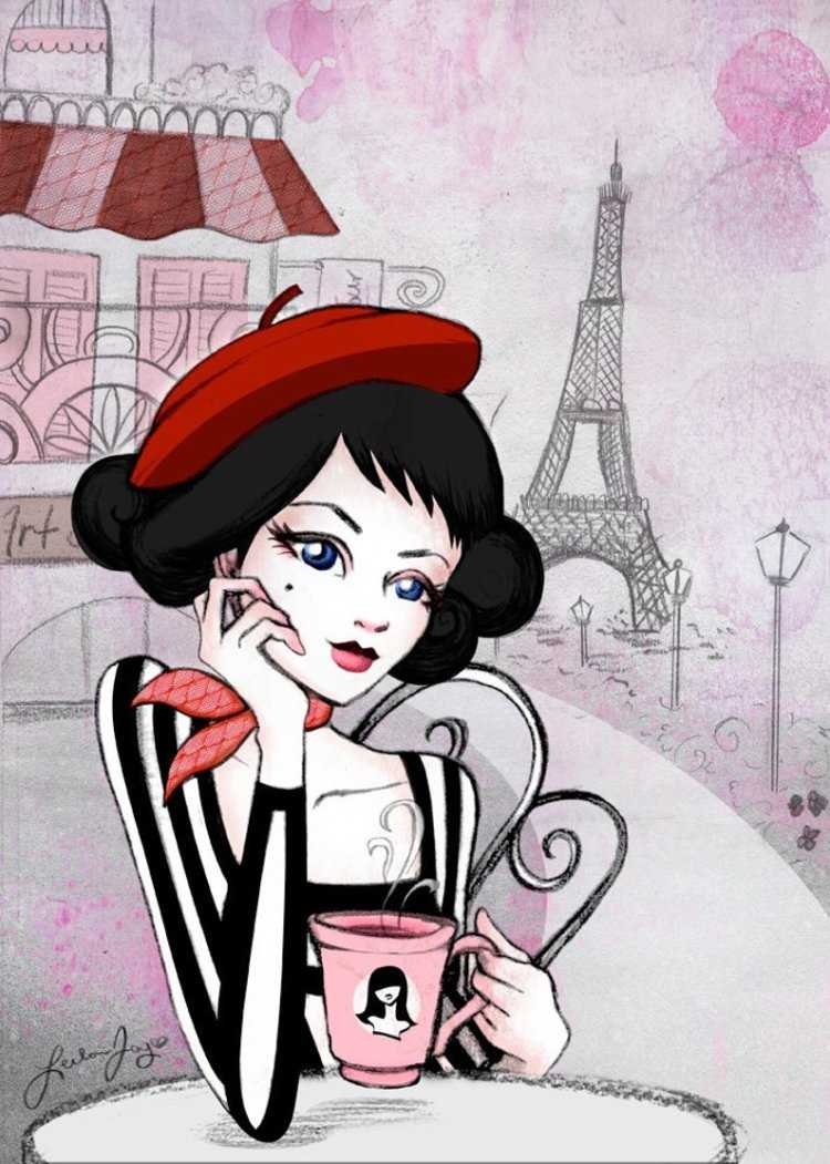 Француженка иллюстрация