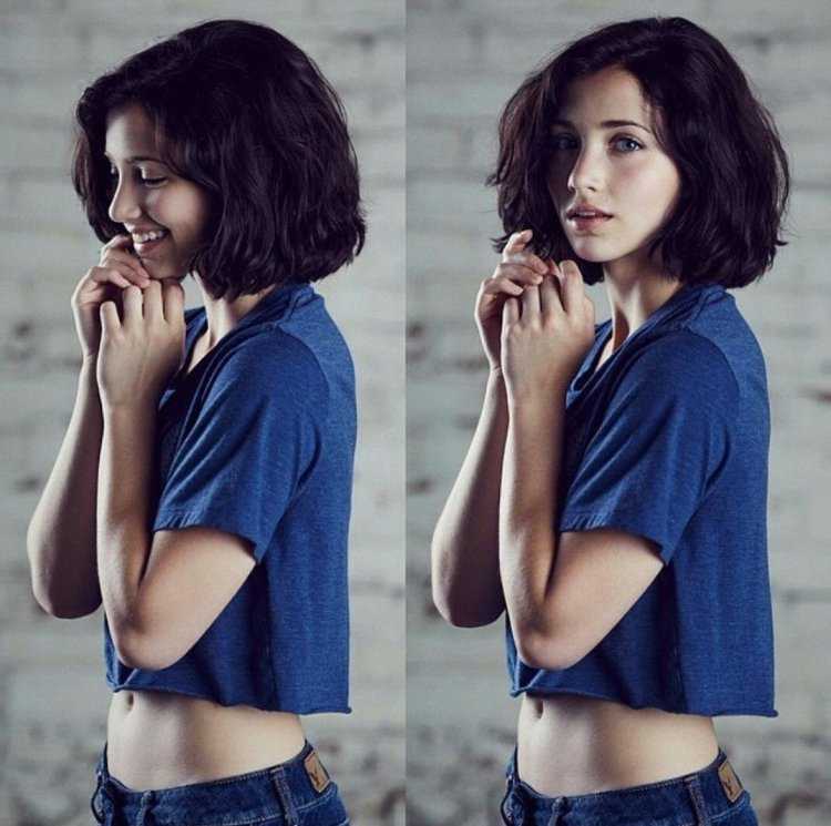 Эмили Радд с короткими волосами