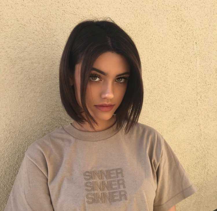 Девушки с каре без челки