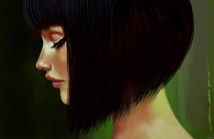 Высокие брюнетки с каре58