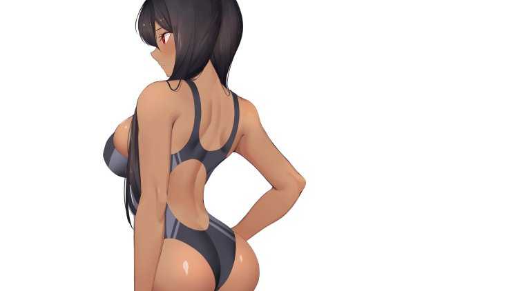 Аниме девушка Dark Skin