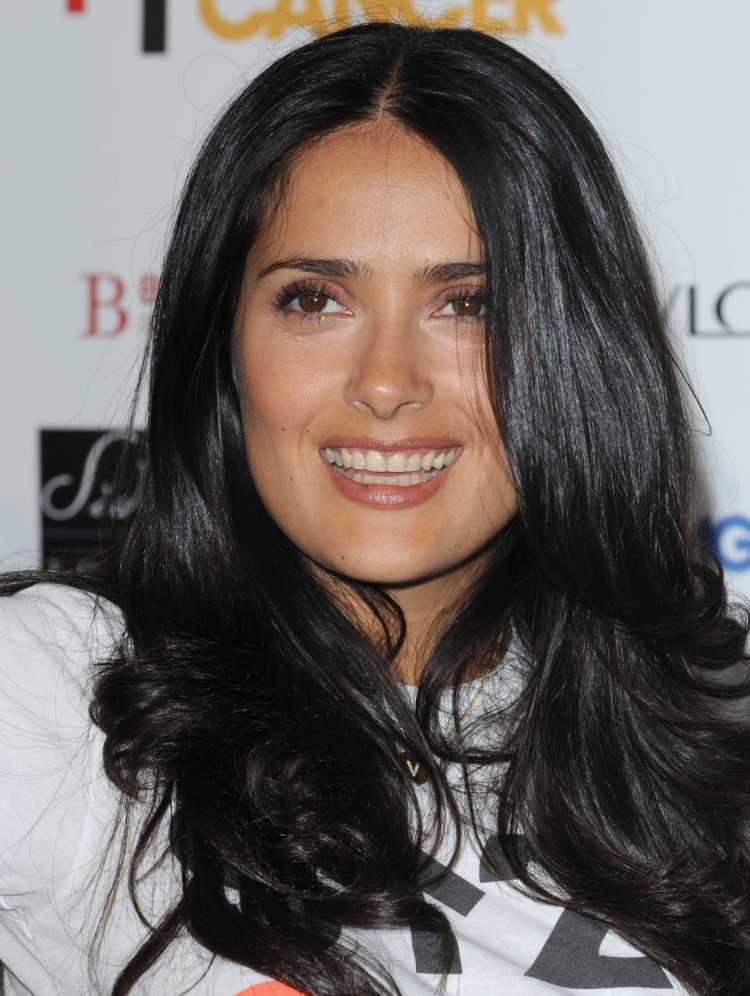 Сальма Хайек цвет волос