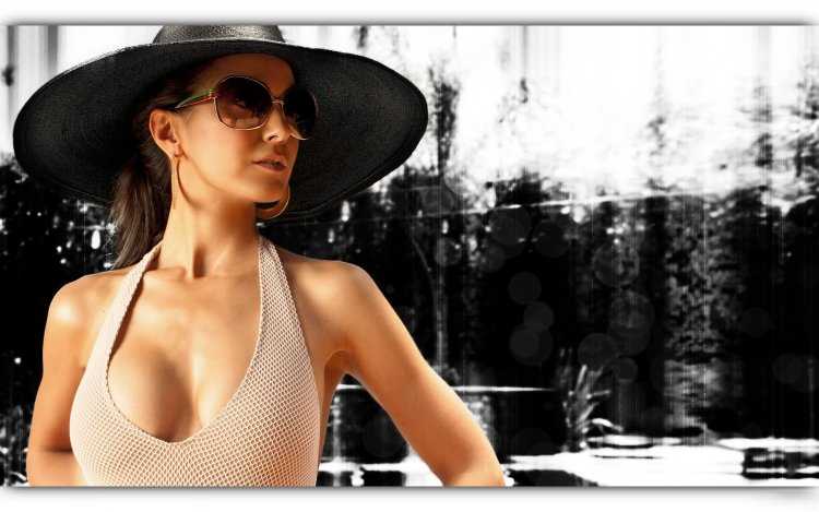 Фотообои девушка в шляпе