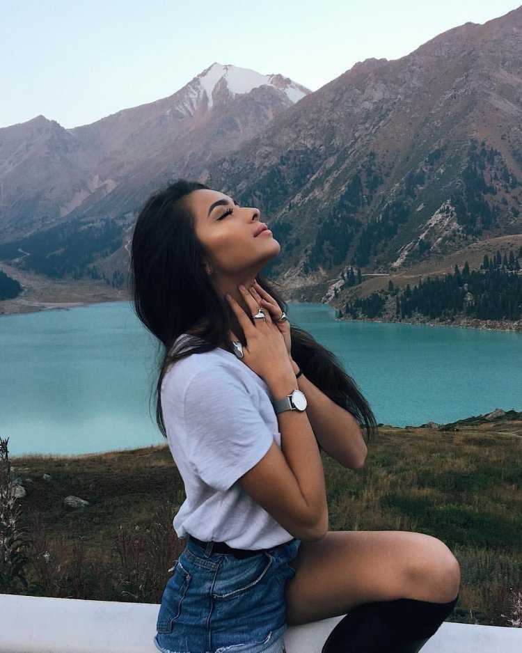 Диана Коркунова в горах