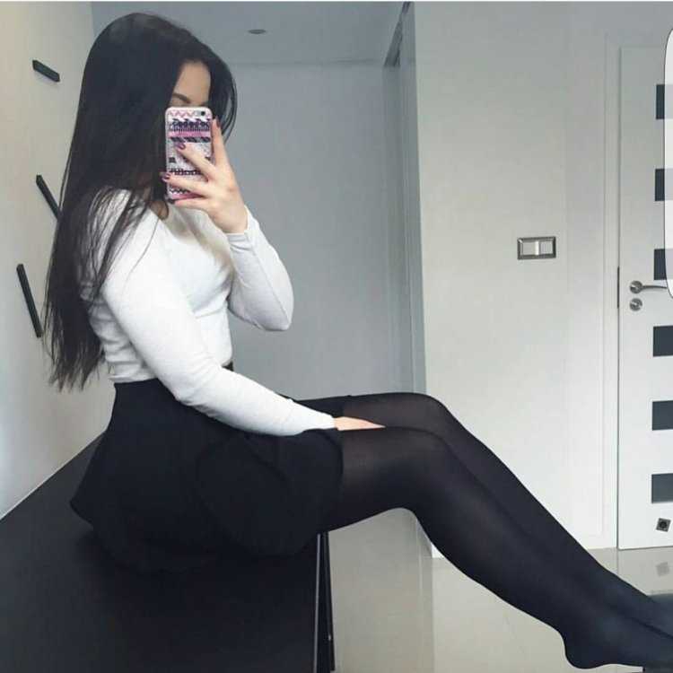 Платье колготки селфи