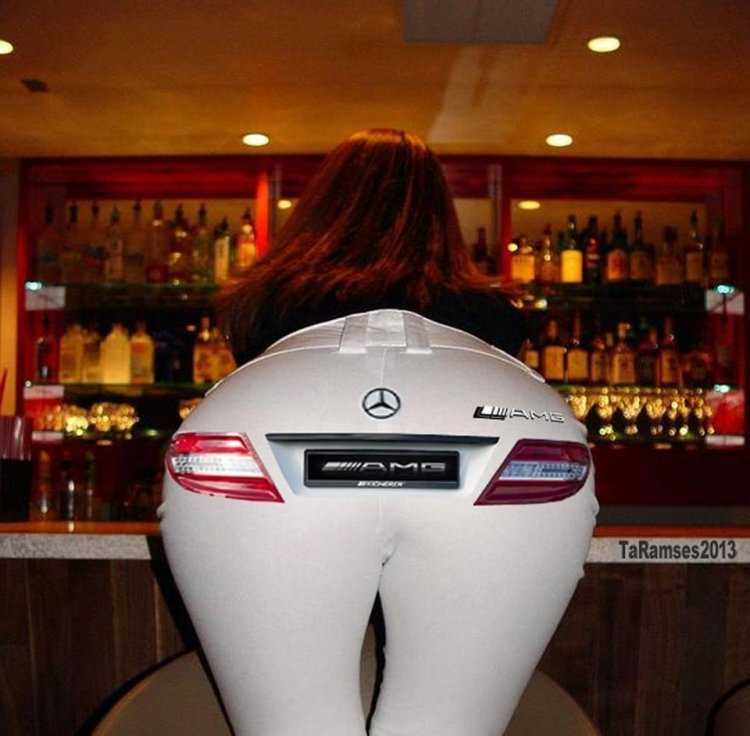 Прикольная попа