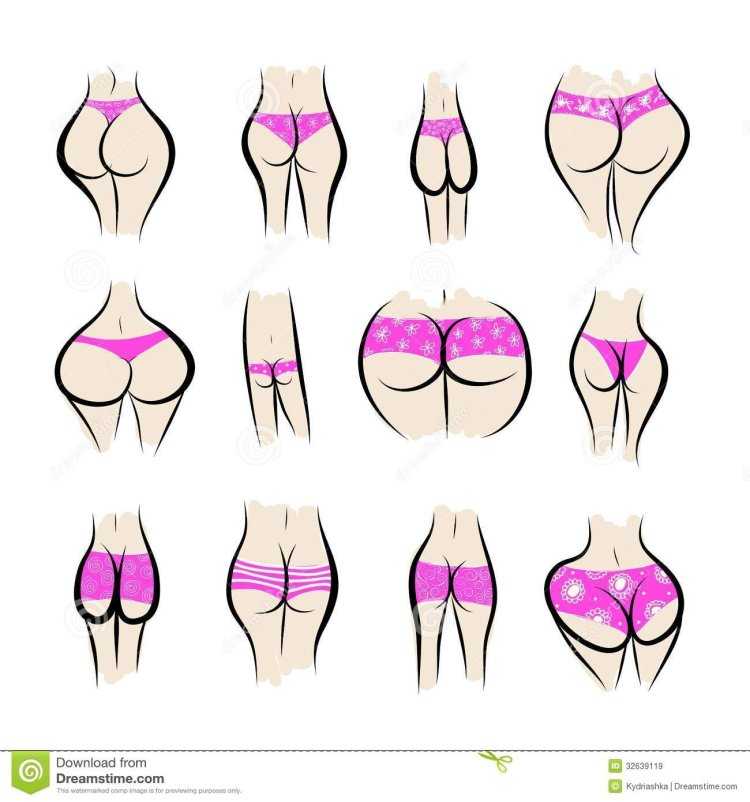 Форма ягодиц у женщин