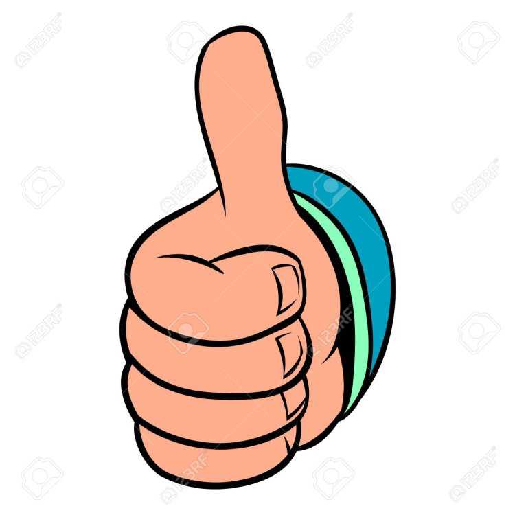 Большой палец мультяшный