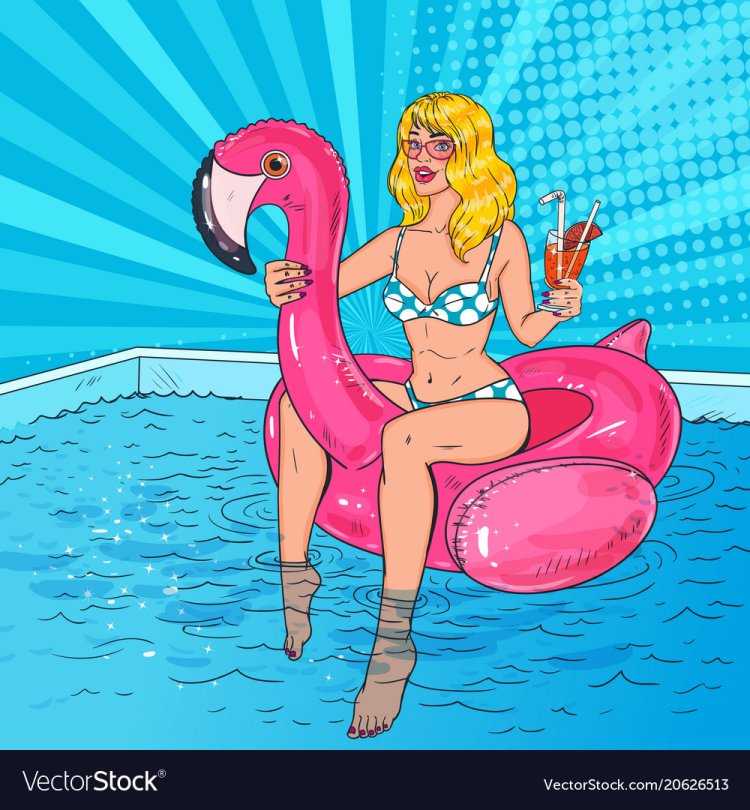 Купание поп арт