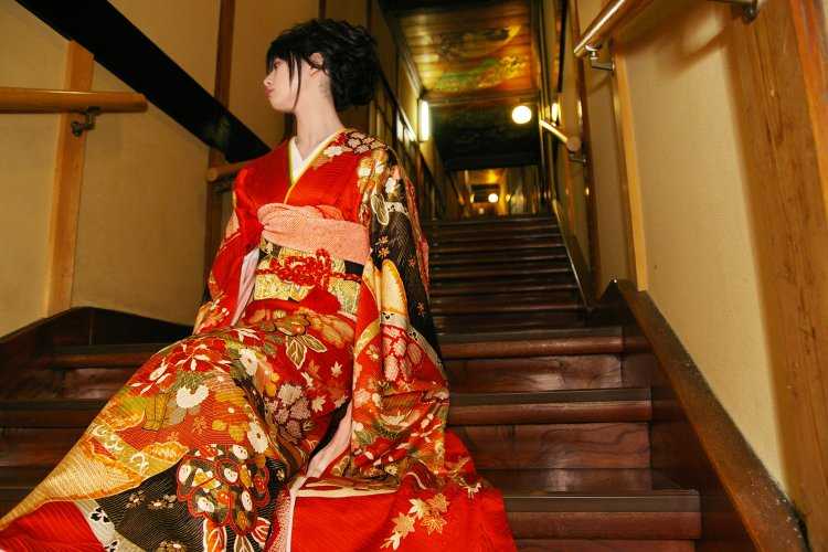 Ян Чаоюэ в кимоно