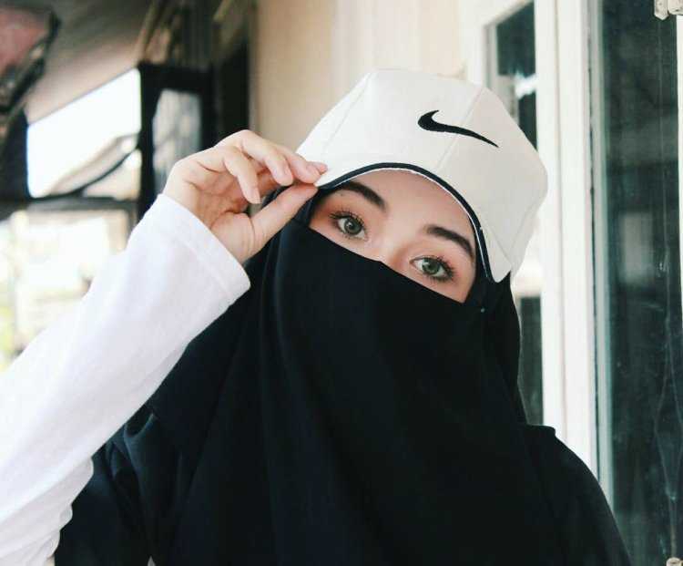 Хиджаб с кепкой