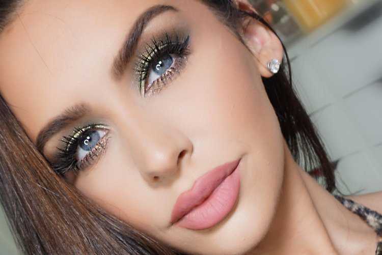 Красивый мейкап для голубых глаз