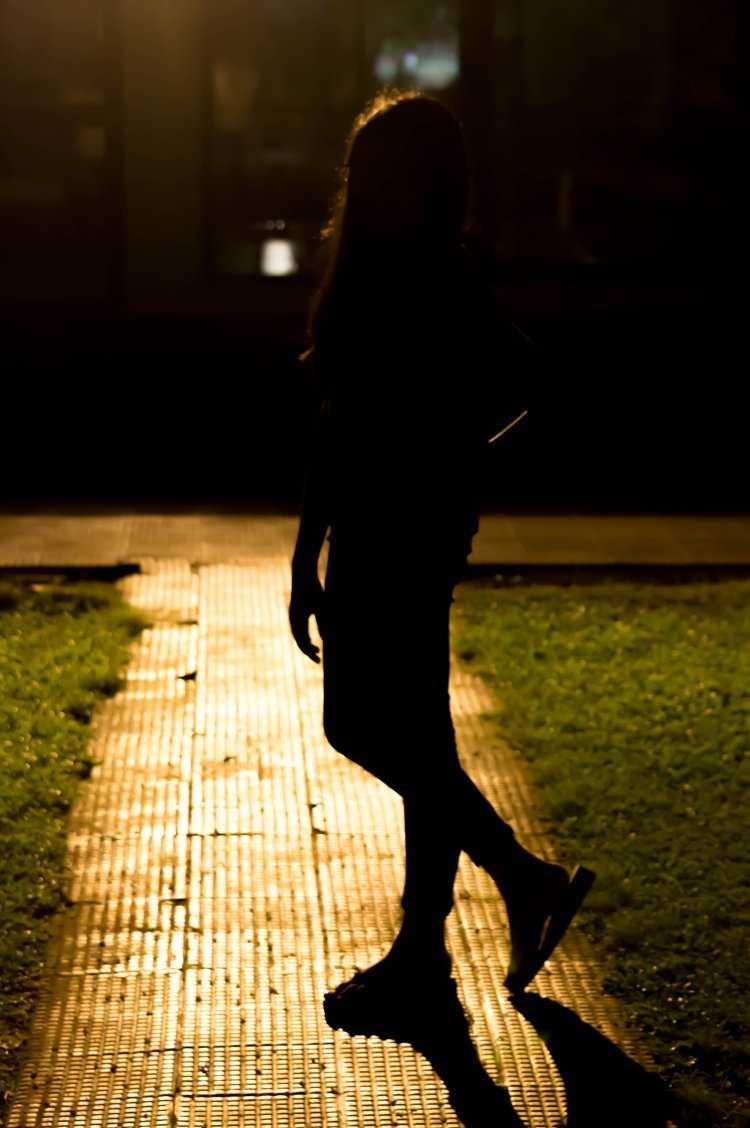 Фото тень девушки