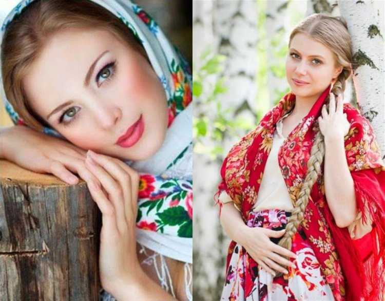 Славянская внешность девушки