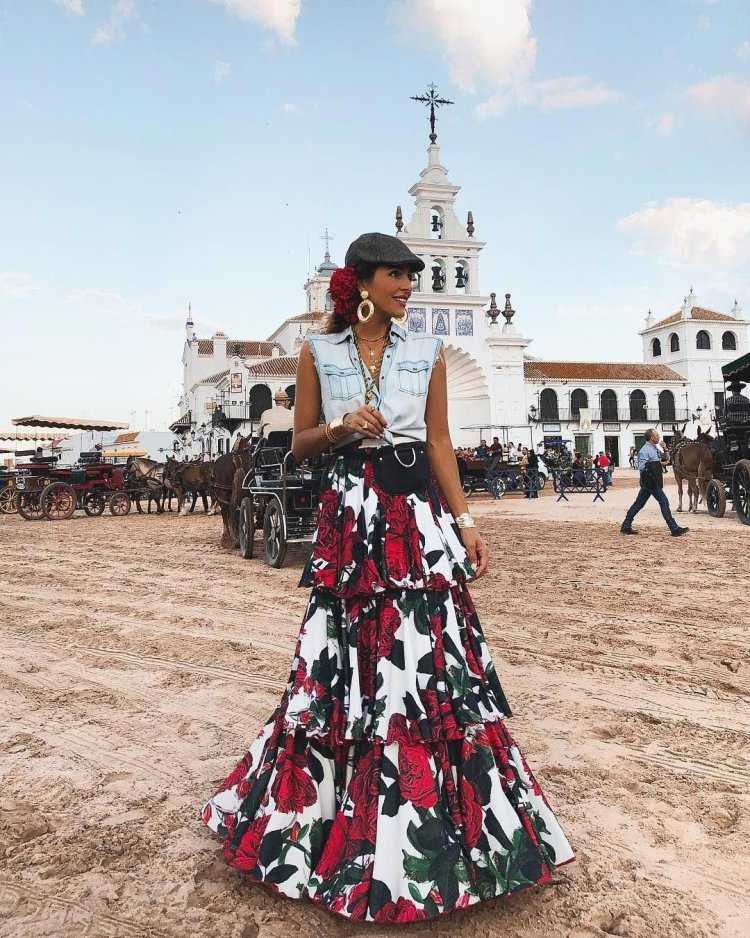 Платье в испанском стиле