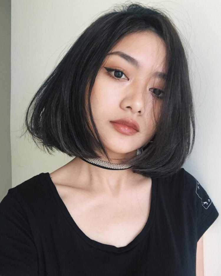 Кореянки с каре без челки