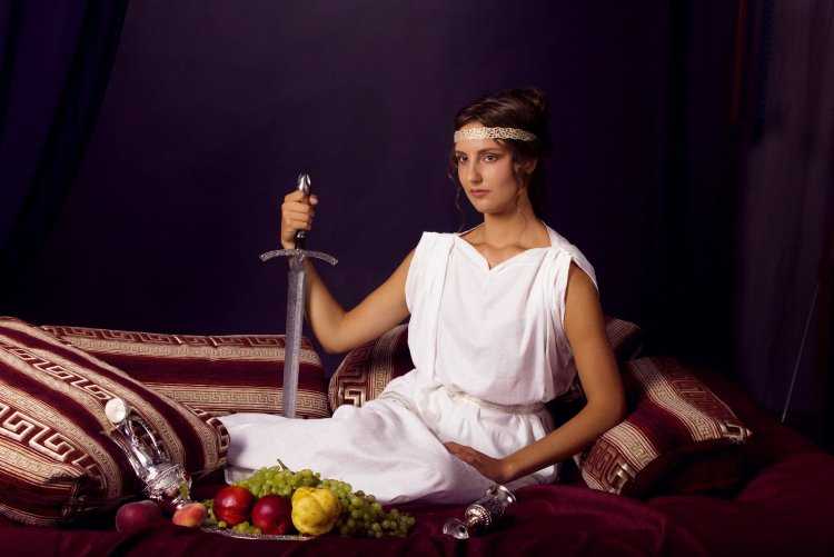 Фотосессия в греческом стиле