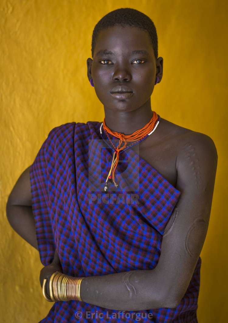 Племя боди в Эфиопии женщины