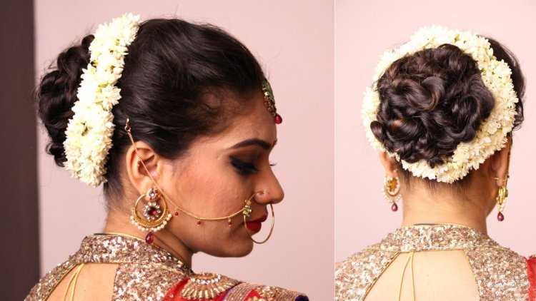 Прическа индийский пучок